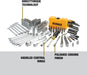 Mechanics Tools Kit and Socket Set, 142-Piece, 1/4 & 3/8" Drive, MM/SAE (DWMT73802)