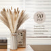 Pampas Grass with Vase Included, 90Pcs Dried Pampas Grass Decor, Natural Dried Pampas Grass, Fluffy Pampas Grasses for Home Decor Wedding Boho Decor