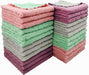 24-Pack 9.85"X9.85" Microfiber Cleaning Cloth, Kitchen Cloth Dish Towels, Double-Sided Premium Dishcloths , Reusable Household Cleaning Cloths for House Furniture Table Kitchen Glass Cleaning