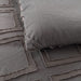 Queen Size Comforter Set Diamond Tufted Design, Lightweight Microfiber Bedding Set, Soft and Fluffy Bed Comforter for All Seasons, Dark Grey