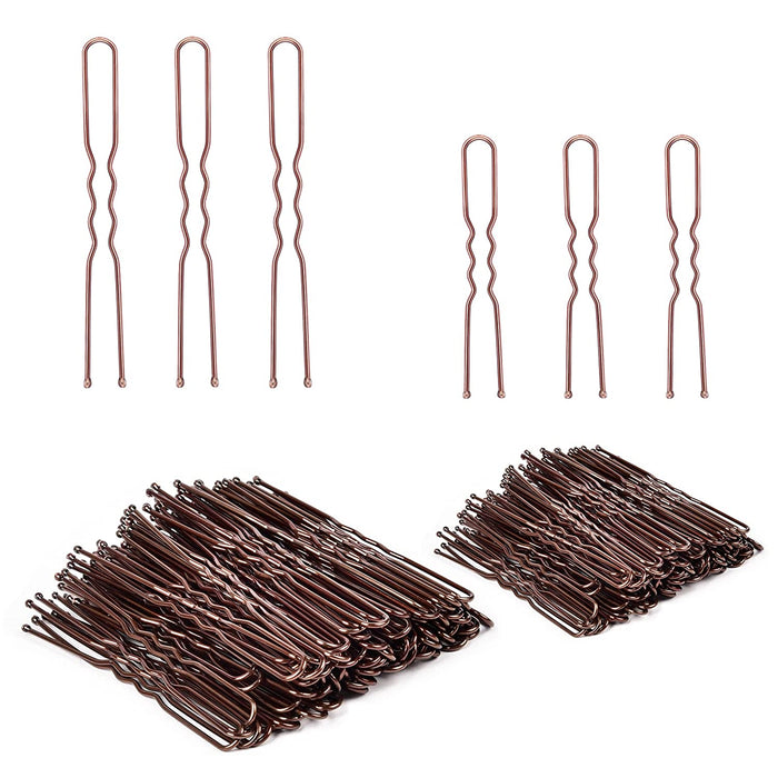 U Shaped Hair Pins,  2.4 Inch Hair Pins for Buns Ballet Bun Hair Pins for Women with Storage Box