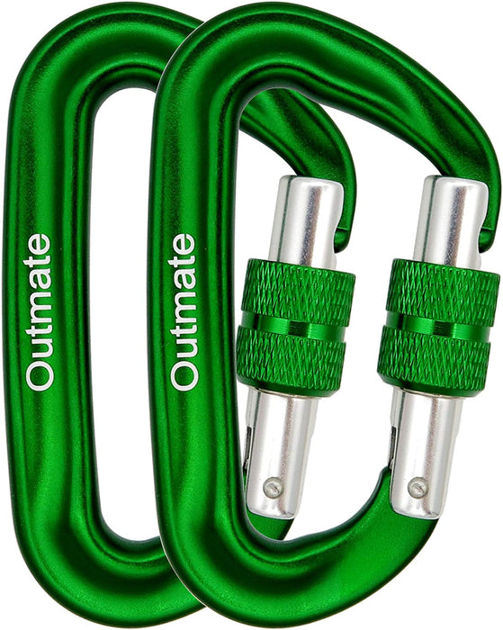 Hammock Carabiner Clip,12Kn 7075 Aluminium Alloy Carabiners,Heavy Duty Clips 2645Lbs/1200Kg,Perfect Gear for Hammocks Camping Hiking Keyring and Utility