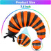 Articulated Slug Fidget Toy Flexible Swing Rotation ASMR Toys EDC Fidget Toys BPA Free anti Stress Anxiety Autism ADHD OCD ADD Sensory Toys Gift for Kids and Adults (Black & Orange)