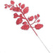 12PCS Christmas Glitter Leaves Picks Artificial Plant Leaves with Stem Xmas Tree Hanging Branches Christmas Tree Ornaments for DIY Wreath Crafts Holiday Home Decor