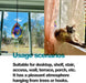 H&D HYALINE & DORA 89Mm/3.5In Hanging Chandelier Crystals Prisms for Window Suncatchers Chandelier Parts Rainbow Maker Pendants