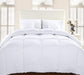 Comforter Duvet Insert - Quilted Comforter with Corner Tabs - Box Stitched down Alternative Comforter (California King, White)