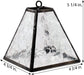 Small Lamp Tiffany Style Stained Glass Decorative Accent Night Light Table Top Mission Home Décor Bedroom, Bathroom, Nursery Clear J Devlin Lam 651