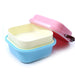 Kids Colorful Cartoon Small Lunch Box Portable Picnic 2 Layer Sealed Food Fruit Container Microwave Storage Bento Box