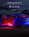 Car LED Lights, Smart Interior Lights with App Control, RGB inside Car Lights with DIY Mode and Music Mode, 2 Lines Design for Cars with Car Charger, DC 12V