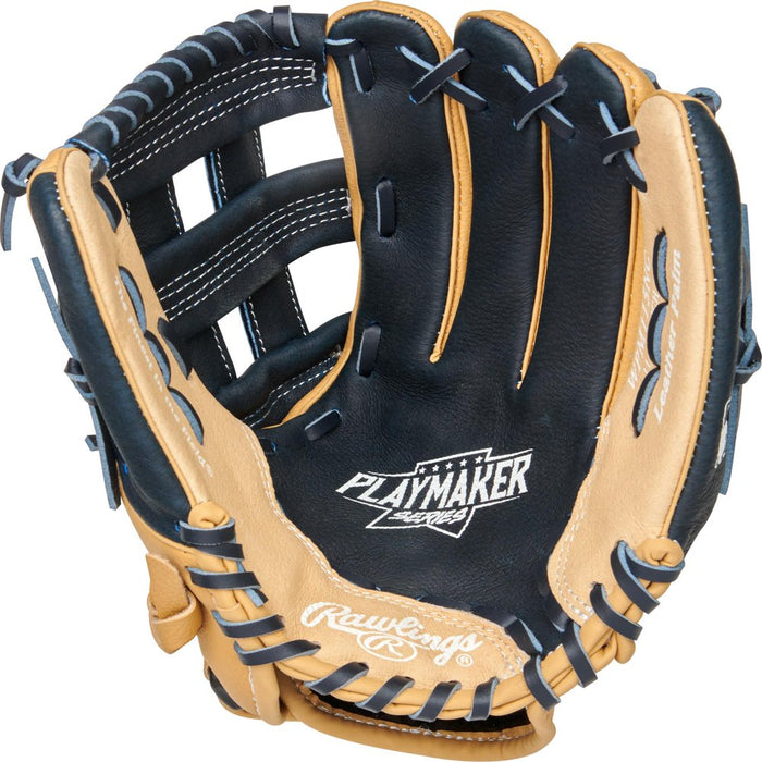2022 Playmaker Series Baseball Glove, Camel/Navy, 11.5 Inch, Right Hand Throw