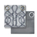 Mainstays Kingswood 4 Piece Curtain Set, 27.5X84, Grey Flannel