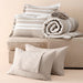 Bedsure Bed in a Bag Full Size 7-Piece Khaki White Striped Bedding Comforter Sets All Season Bed Set, 2 Pillow Shams, Flat Sheet, Fitted Sheet and 2 Pillowcases
