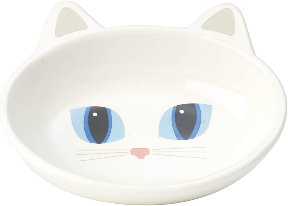 Petrageous 70658 Oval Frisky Kitty Stoneware Cat Bowl 5.5-Inch Wide and 1.5-Inch Tall Saucer with 5.3-Ounce Capacity and Dishwasher Safe Is Great for Cats, Pink