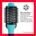 Revlon One-Step Hair Dryer & Volumizer 4.25" Nylon Hot Air Brush, Ionic, Mint
