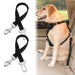 2Pcs Dog Leash Seat Belt Pet Car Seatbelt Safety Lead with Swivel Clip and Adjustable Length for Dogs and Cats, Black Seatbelt Harness for All Vehicles