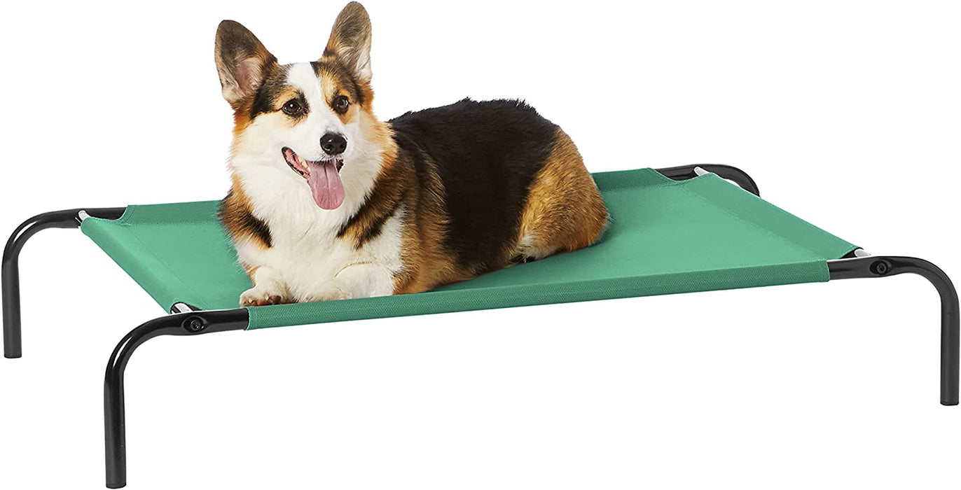 Cooling Elevated Dog Bed with Metal Frame, Large, 51 X 31 X 8 Inches, Grey