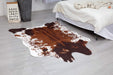 Cowhide Rug Faux Cow Shaped Rug Western Decor for Home Approx 4.5' X 6.2'