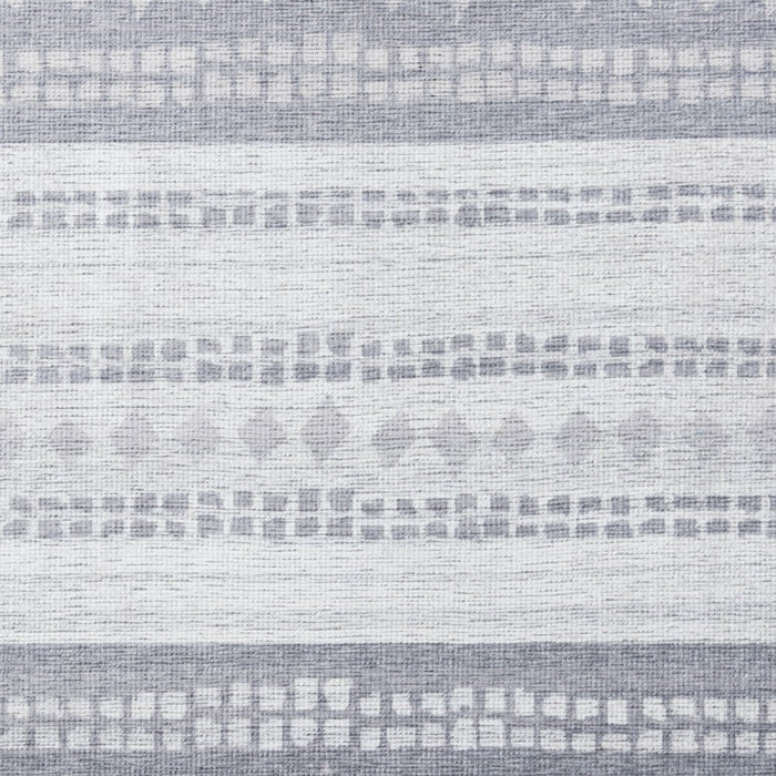 Wanda June Home Stripe Washable Area Rug, Light Grey, 3'9" X 5'5" by Miranda Lambert