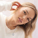 Layered Choker Necklaces for Women, 14K Gold Plated Dainty Layering Paperclip Chain Necklace Simple Adjustable Initial Coin Pendant Necklaces Layered Gold Chain Necklaces for Women Jewelry Gifts