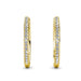 Bianca 18K White Gold Hoop Earrings with Swarovski Crystals, Female