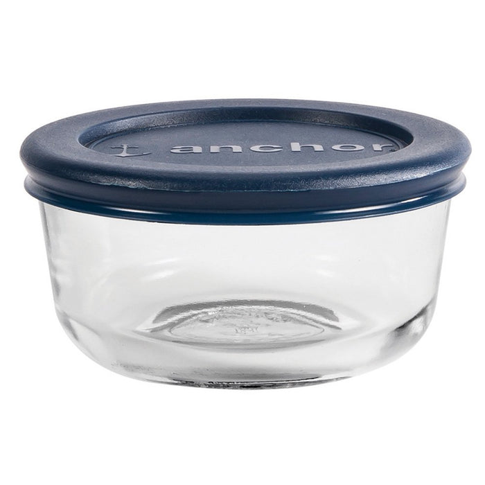 Anchor Hocking 8 Piece round Glassware Value Pack, 1 Cup Capacity, Food Storage Set