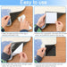 Rug Anchors Carpet Hook and Loop Non-Slip Mat Anti-Skid Stickers Square (10PCS, Black)