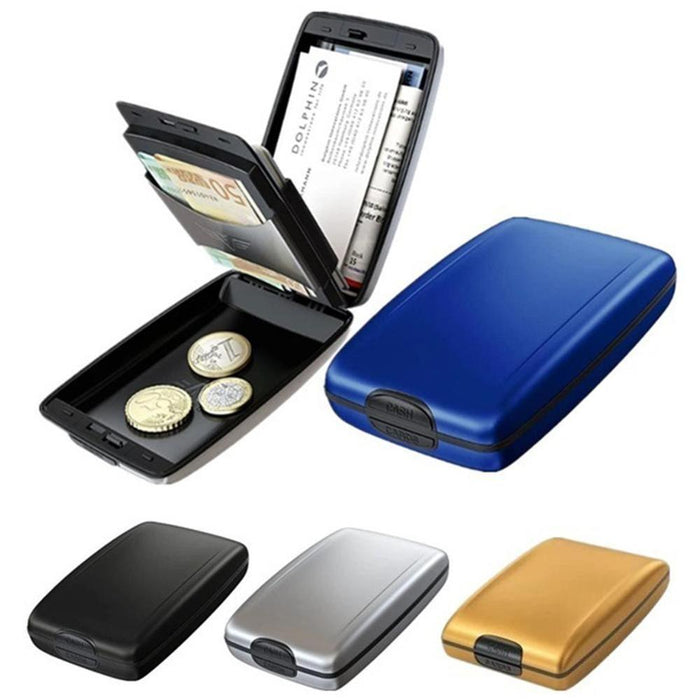 ID Scanning Protect Card Holder Dropshipping Aluminum Wallet