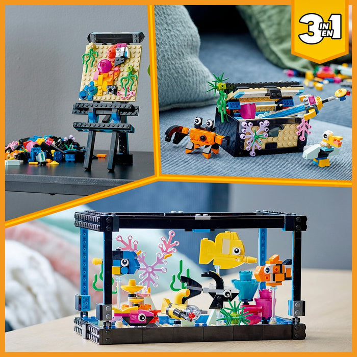 LEGO Creator 3In1 Fish Tank 31122 Buildingtoy; Great Gift for Kids (352 Pieces)