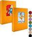 Small Photo Album 4X6 – Clear Pages, Linen Cover with Front Window, Pack of 2, Each Small Album Holds 52 Photos, Small Brag Book Photo Album for 4X6 Photos, Grey Fabric