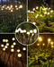 Solar Garden Lights-New Upgraded 4 Pack 8 LED Solar Powered Firefly Lights 4 Pack Solar Firefly Lights Outdoor Waterproof Vibrant Garden Lights for Patio Pathway Decoration, Warm