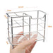 Multifunctional Stainless Steel Toothbrush Toothpaste Shelf (Silver Color)