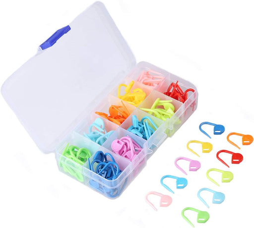 150 Pieces Knitting Crochet Locking Stitch Markers Stitch Needle Clip Counter 10 Colors (Color Ship Randomly)