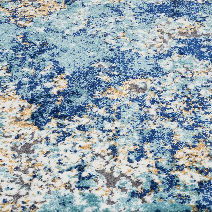 Modern Abstract Area Rug - Blue 8X10