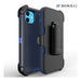 Drop Proof Silicone Belt Clip Holster Phone Case Cover for Apple Iphone 11 (Blue)