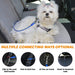 Dog Car Seat Harness Pet Seat Belt Restraint Coated Steel Rope Seat Belt 16"/24"/32" with Double Clip and Latch Attachment Small Medium Large Dogs