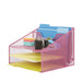 Mind Reader 3-Tier Mesh Desk File Organizer Tray with 5 Compartments, Pink