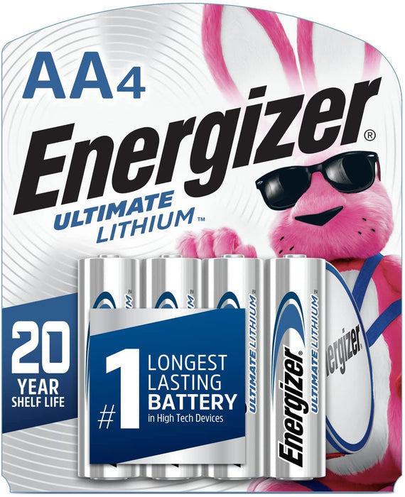 Energizer AA Batteries, Ultimate Lithium Double a Battery, 8 Count