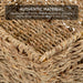 Set of 4 Multipurpose Stackable Seagrass Storage Laundry Organizer Baskets W/ Handles - Natural