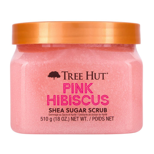 Tree Hut Pink Hibiscus Shea Sugar Exfoliating & Hydrating Body Scrub, All Skin Types 18 Oz.