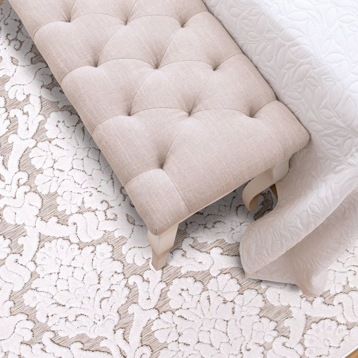 My Texas House Charlotte, Transitional, Damask, Woven Area Rug, 5'2" X 7'6"