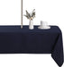 Outdoor and Indoor Tablecloth - Washable Waterproof Wrinkle Free Table Cloth with Zipper and Umbrella Hole for Spring/ Summer/ Party/ Picnic/ BBQS/ Patio (Round 60 Inch, Grey)
