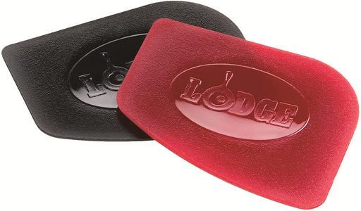 Lodge SCRAPERPK Durable Pan Scrapers, Red and Black, 2-Pack