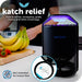 Indoor Insect Trap - Catcher & Killer for Mosquitos, Gnats, Moths, Fruit Flies - Non-Zapper Traps for inside Your Home - Catch Insects Indoors with Suction, Bug Light & Sticky Glue (Black)