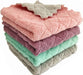24-Pack 9.85"X9.85" Microfiber Cleaning Cloth, Kitchen Cloth Dish Towels, Double-Sided Premium Dishcloths , Reusable Household Cleaning Cloths for House Furniture Table Kitchen Glass Cleaning