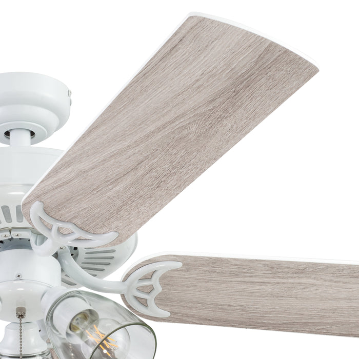 Better Homes & Gardens 52" 5 Blade White Ceiling Fan with 3 Lights