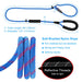 Slip Lead Dog Leash, Anti-Choking with Traffic Padded Two Handles, Reflective Strong Sturdy Heavy Duty Rope Leash, 6FT Dog Training Leash for Medium Large Dogs(6' Navy Blue)
