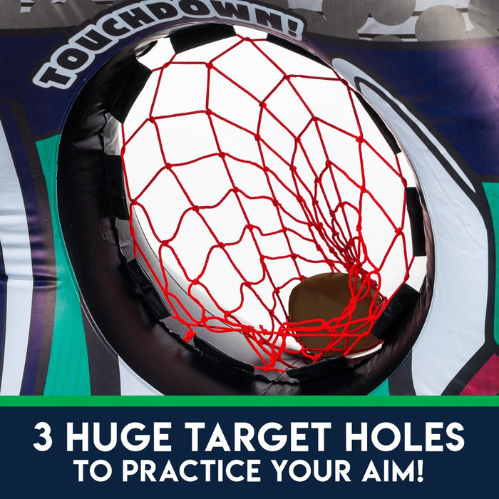 Kids Inflatable Football Target Toss Throwing Game