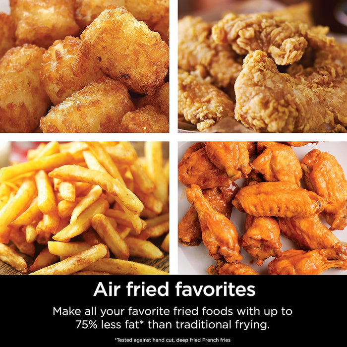 AF101 Air Fryer That Crisps, Roasts, Reheats, & Dehydrates, for Quick, Easy Meals, 4 Quart Capacity, & High Gloss Finish, Grey