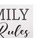 Family Rules Canvas Wall Decor 9" X 24"