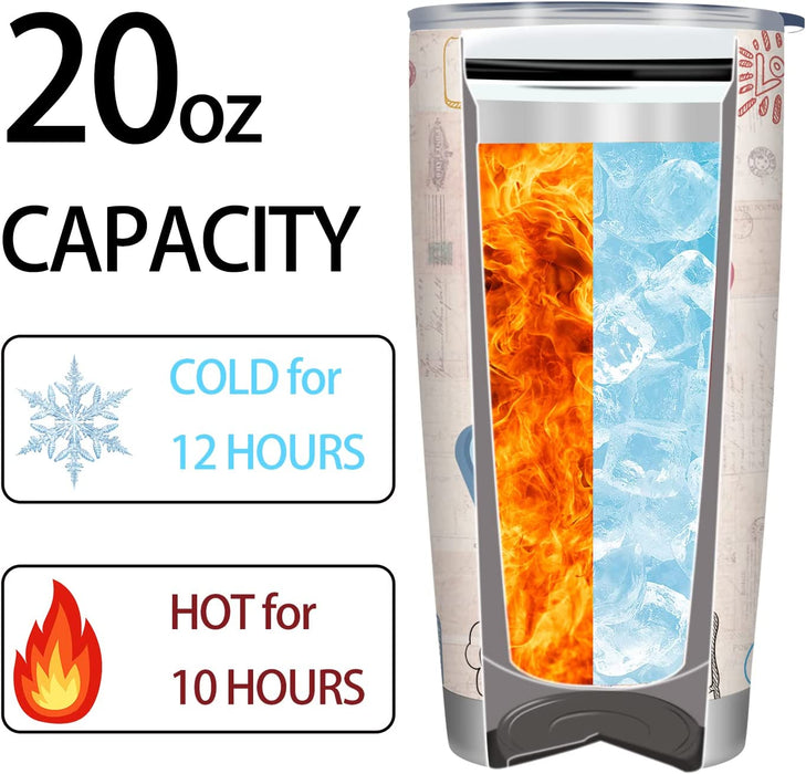 Gifts for Women Men, Anniversary Romantic Gifts for Her Him, Valentines Day Gifts for Boyfriend from Girlfriend, Birthday Christmas Gifts for Wife from Husband - Stainless Steel Tumbler 20Oz